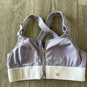SHEFIT adjustable sports bra! Size Small, purple and white. New without tagss